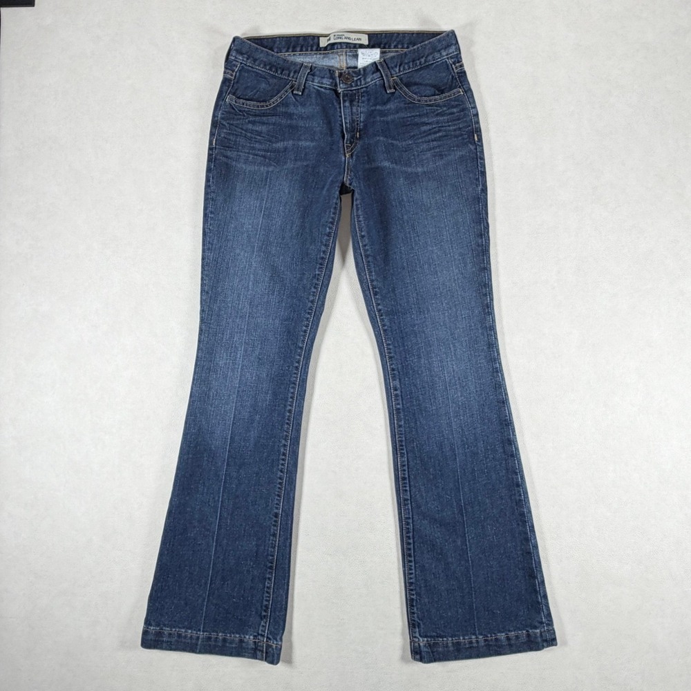 Gap Long and Lean Dark Wash Bootcut Jeans Womens 6 Regular Blue Denim Flare Y2K
